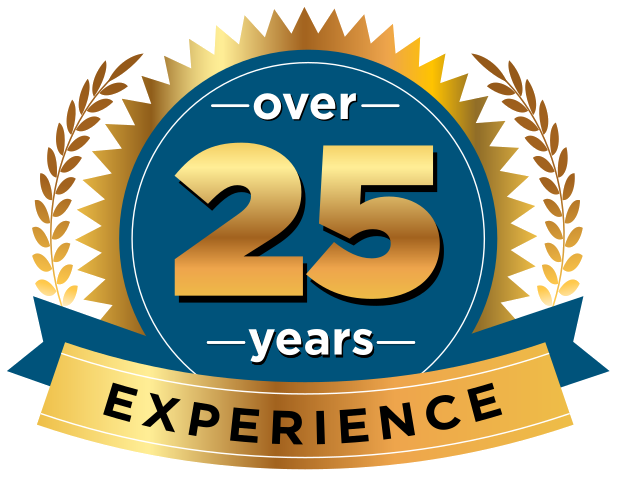 Over 25 years experience